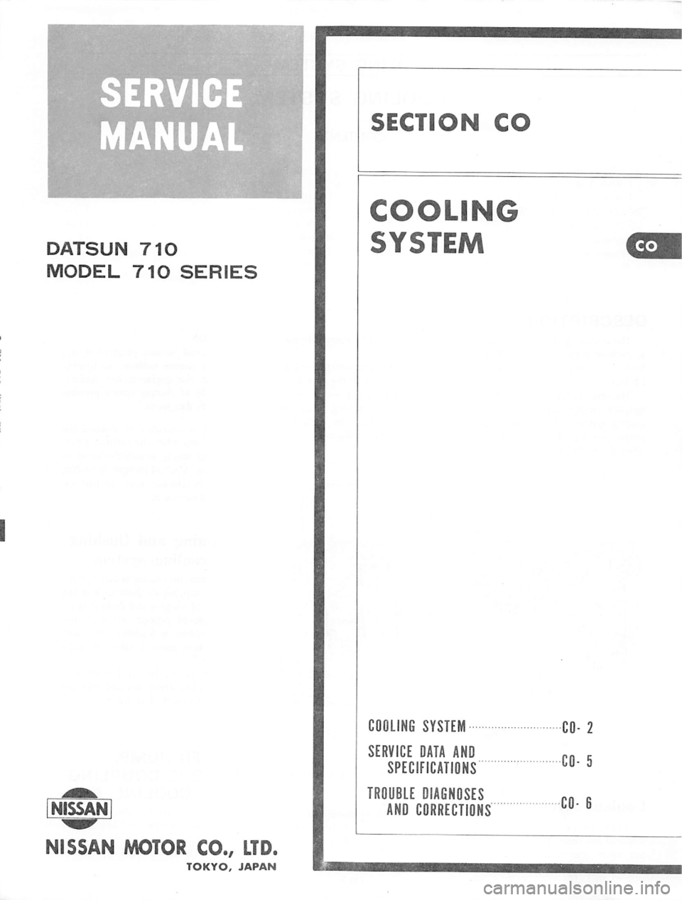 DATSUN 710 1975  Service Manual 
