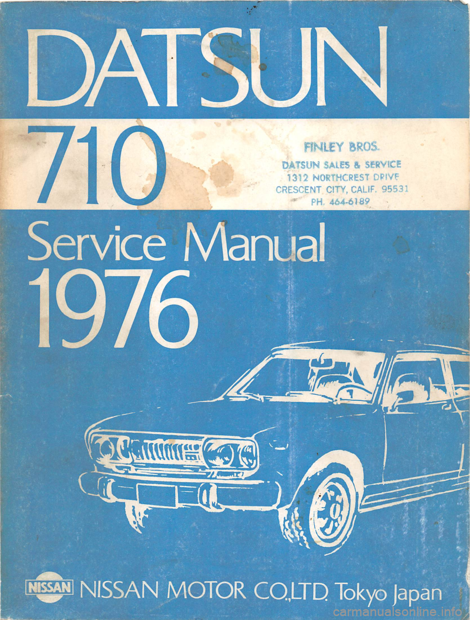 DATSUN 710 1976  Service Manual 