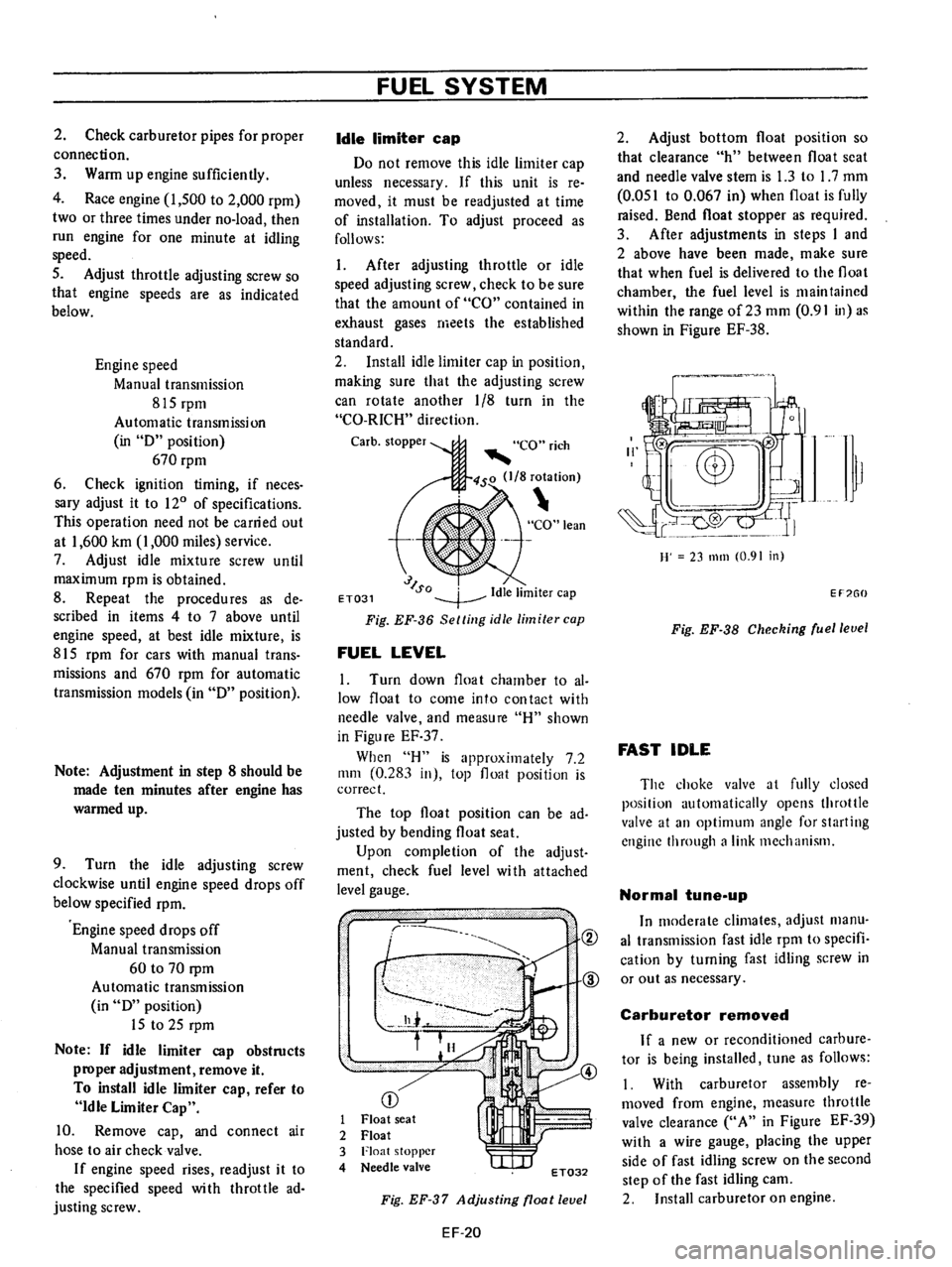 DATSUN 710 1976  Service Manual 