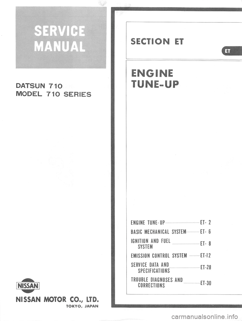 DATSUN 710 1976  Service Manual 