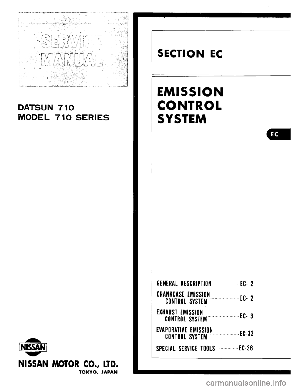 DATSUN 710 1976  Service Manual 