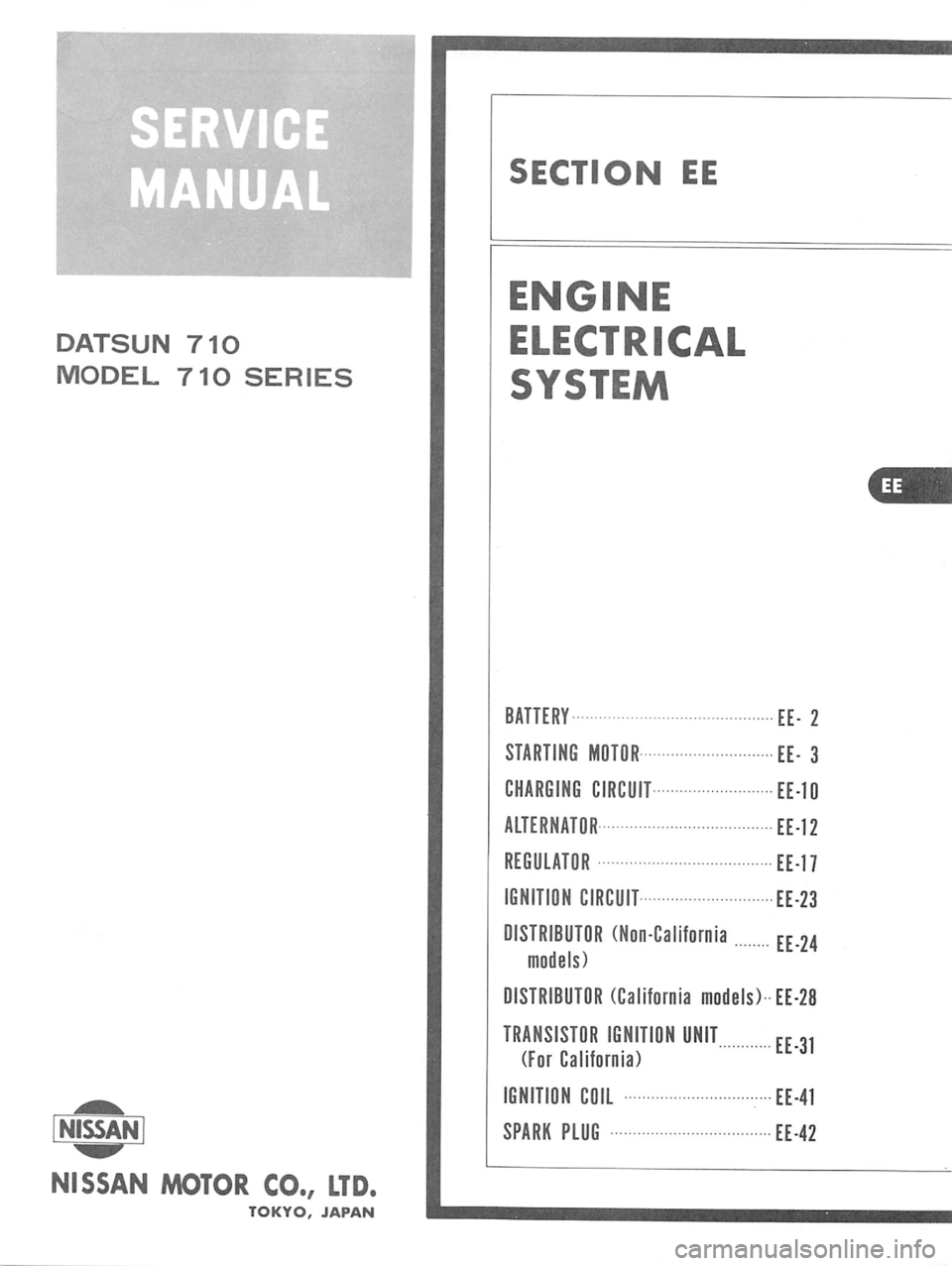 DATSUN 710 1976  Service Manual 