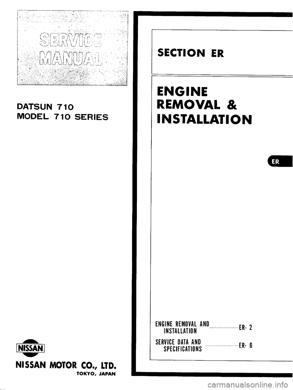 DATSUN 710 1976  Service Manual 