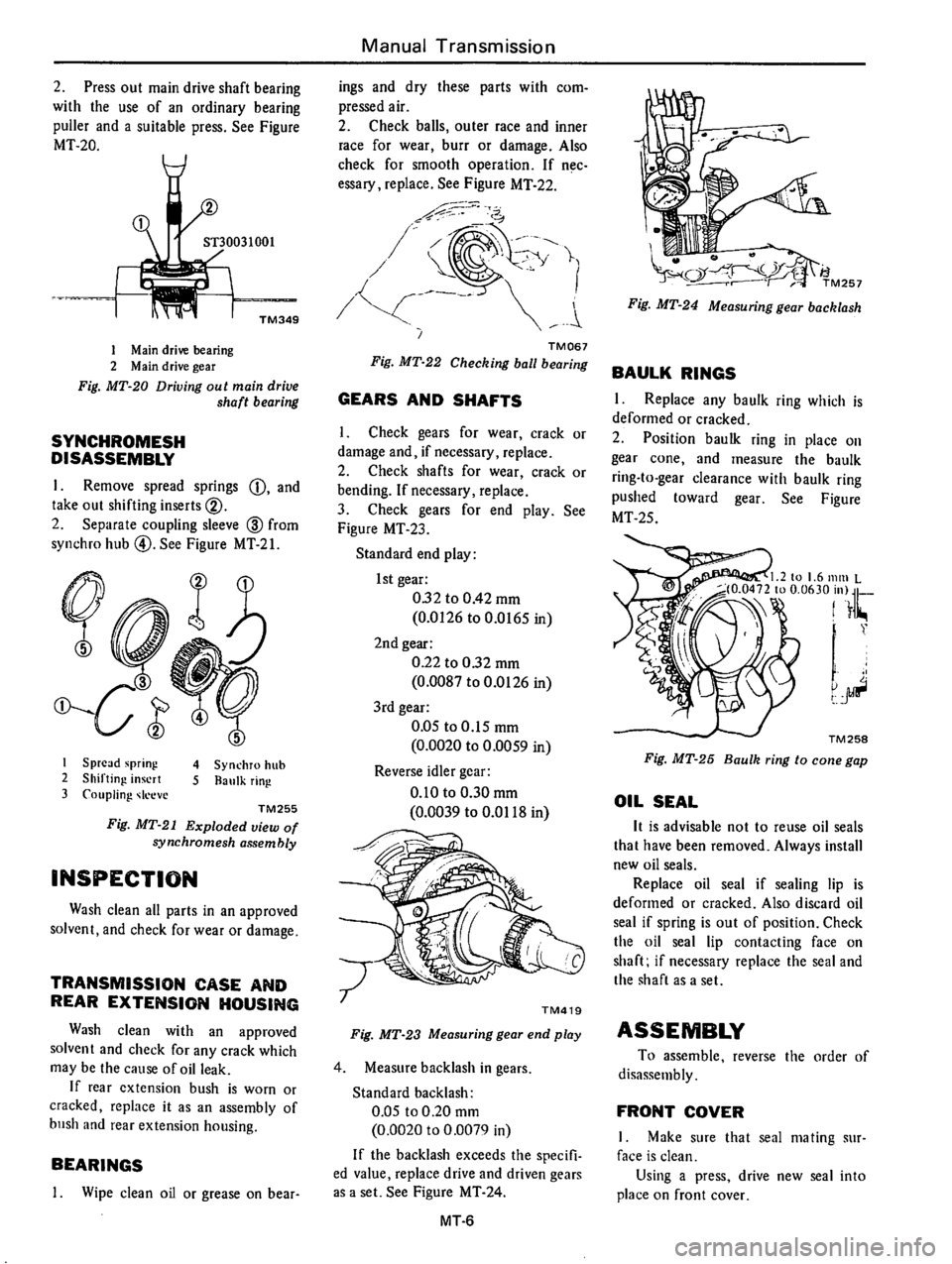 DATSUN 710 1976  Service Manual 
