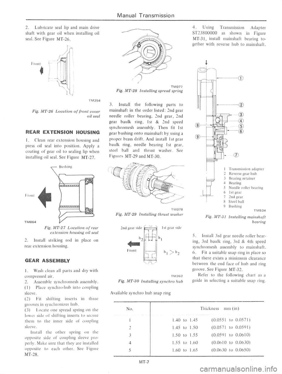 DATSUN 710 1976  Service Manual 