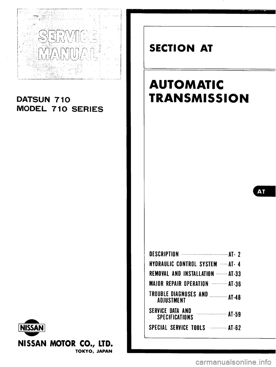 DATSUN 710 1976  Service Manual 