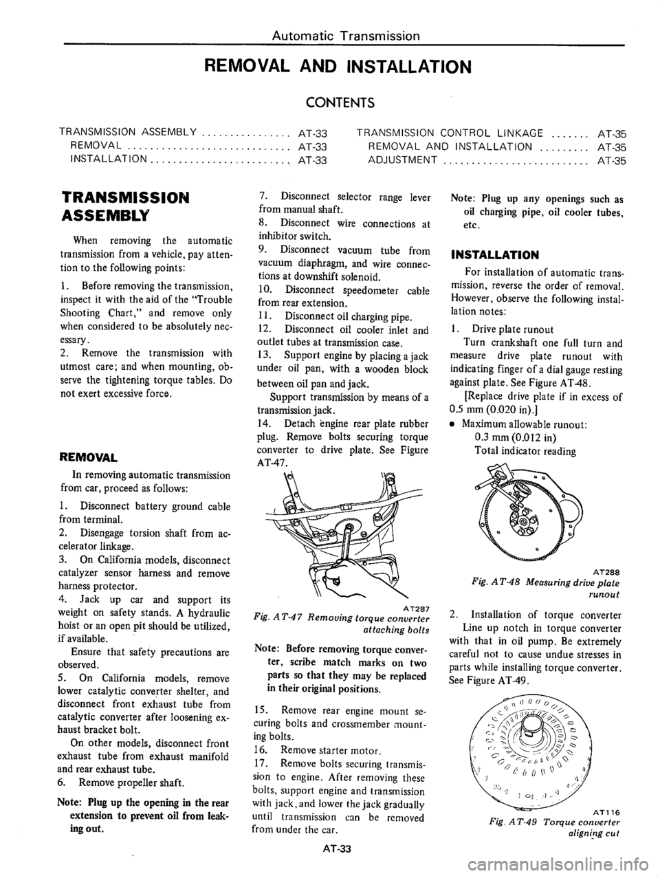 DATSUN 710 1976  Service Manual 