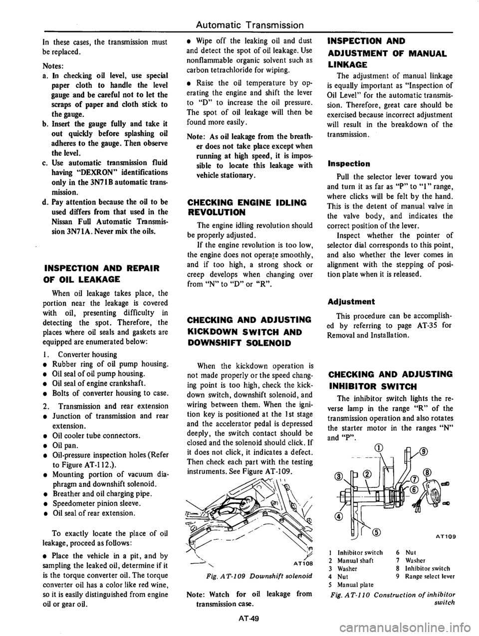 DATSUN 710 1976  Service Manual 
