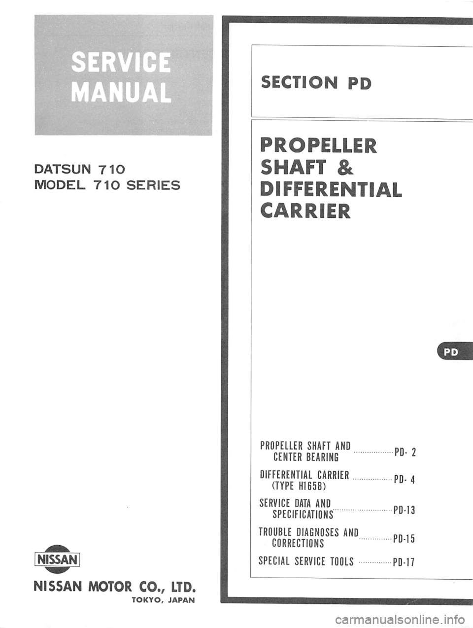 DATSUN 710 1976  Service Manual 