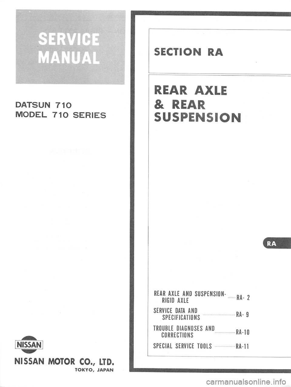 DATSUN 710 1976  Service Manual 