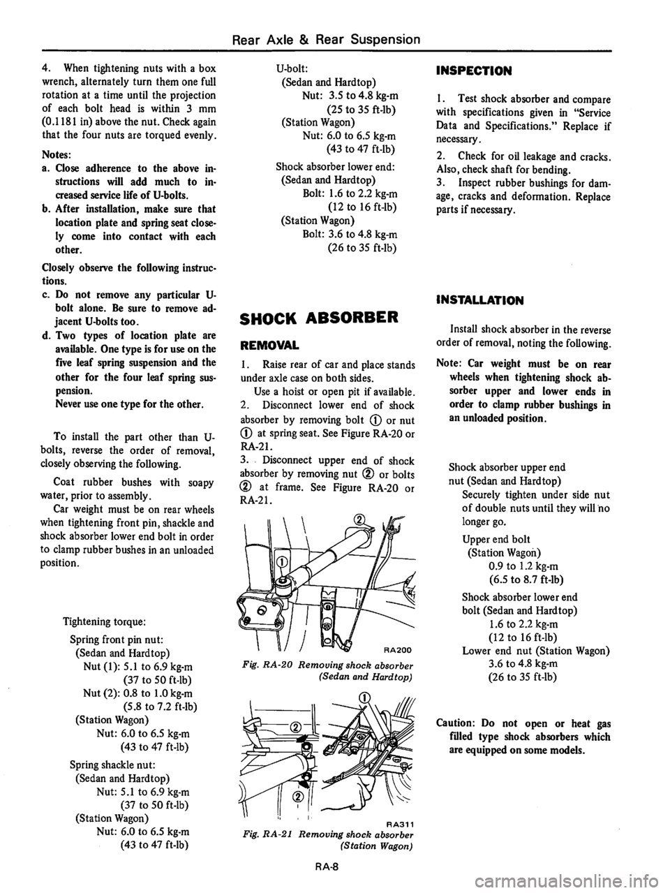 DATSUN 710 1976  Service Manual 