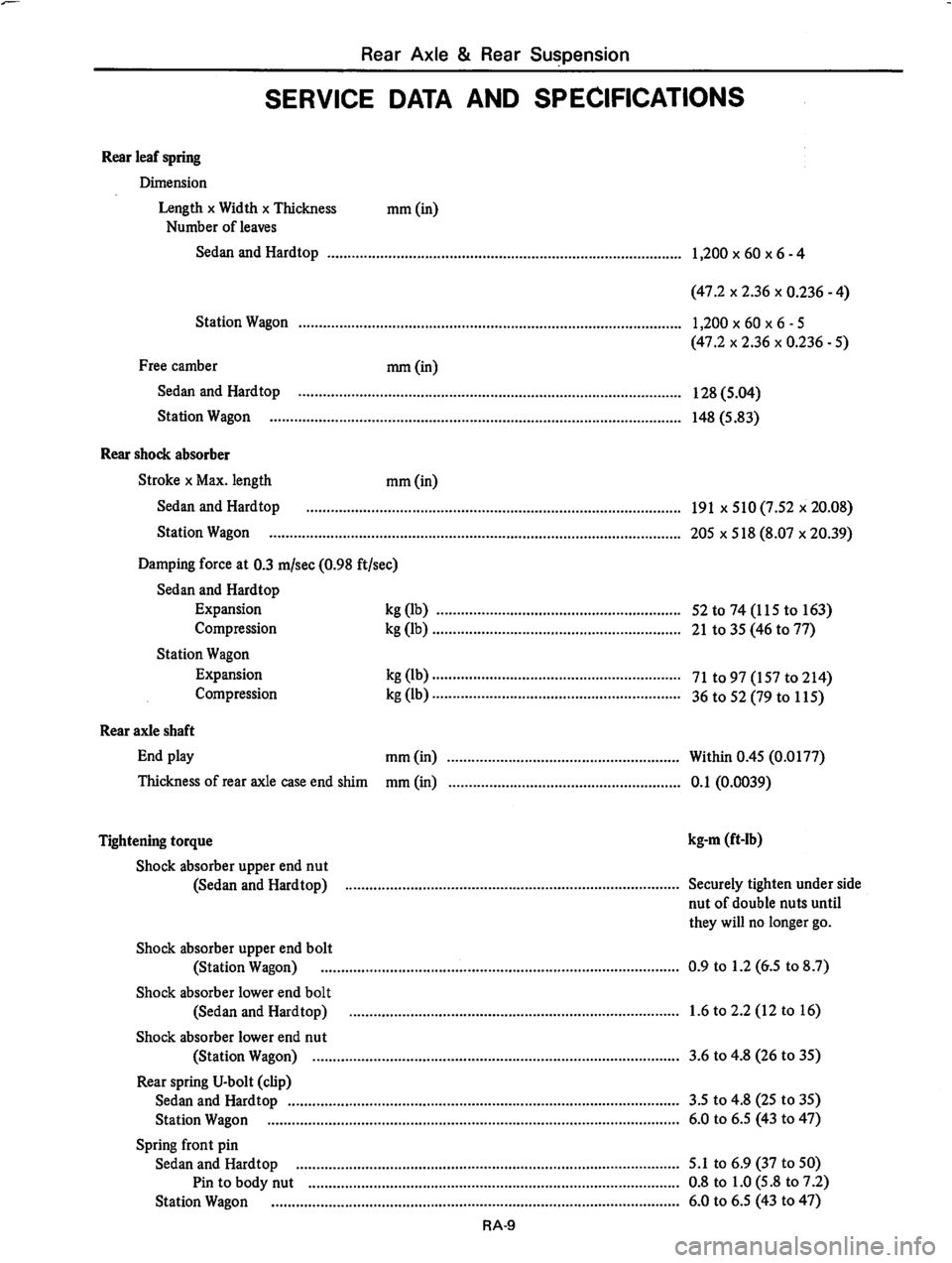 DATSUN 710 1976  Service Manual 