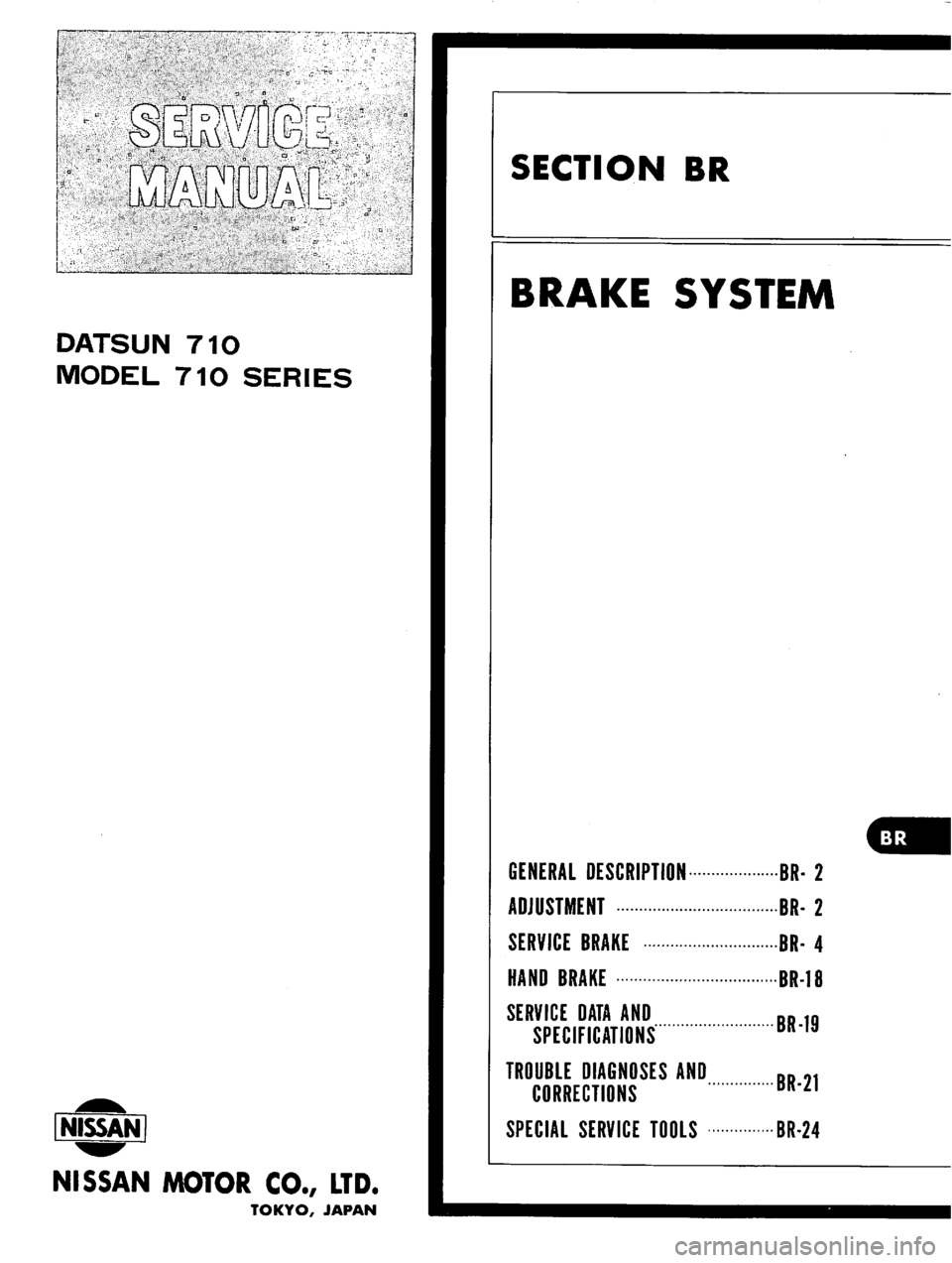 DATSUN 710 1976  Service Manual 