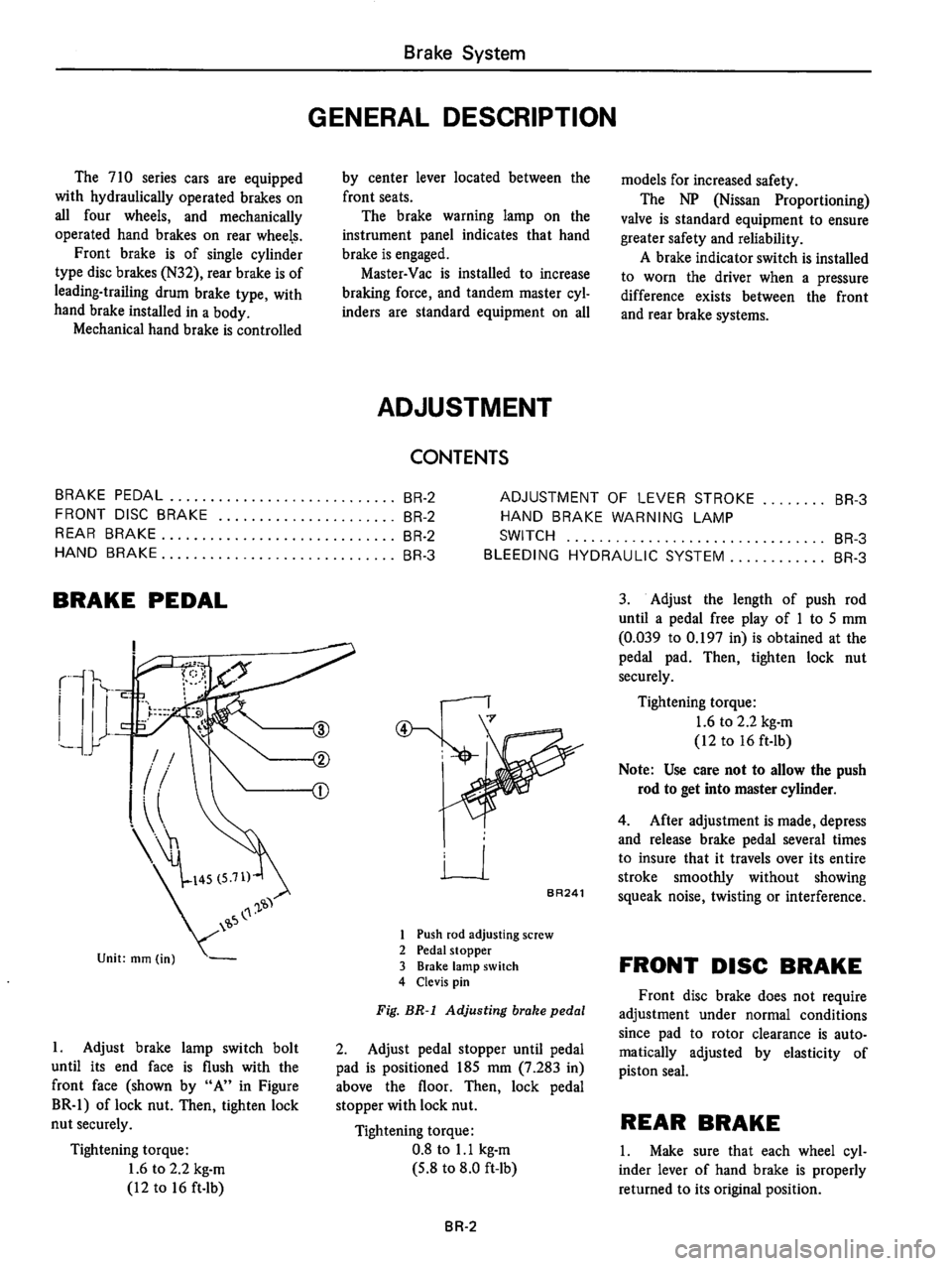 DATSUN 710 1976  Service Manual 