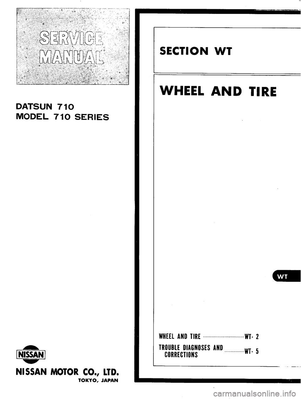 DATSUN 710 1976  Service Manual 
