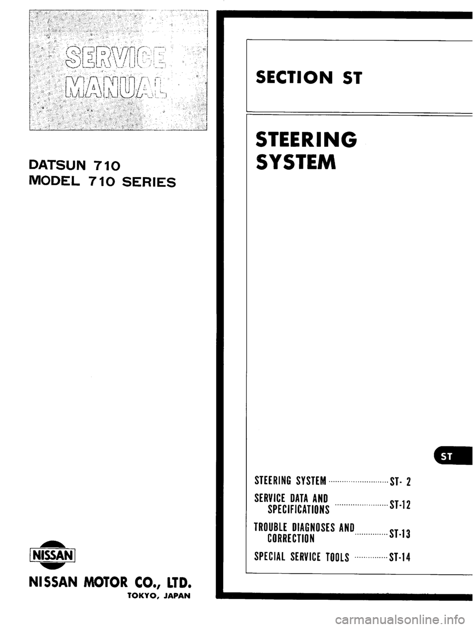 DATSUN 710 1976  Service Manual 