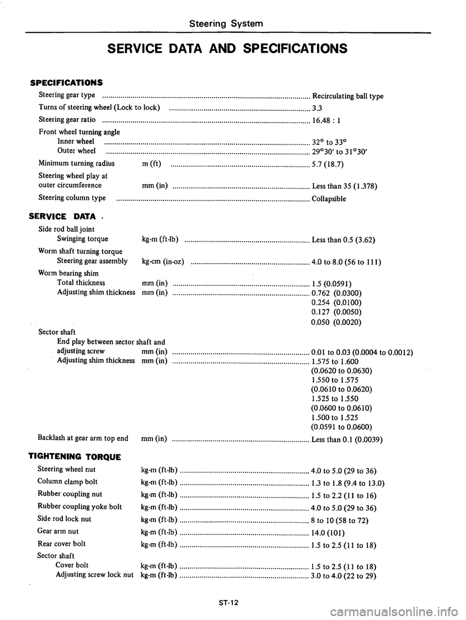 DATSUN 710 1976  Service Manual 