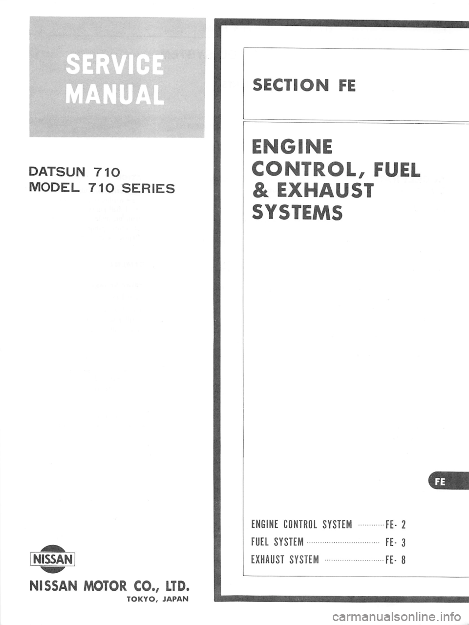DATSUN 710 1976  Service Manual 