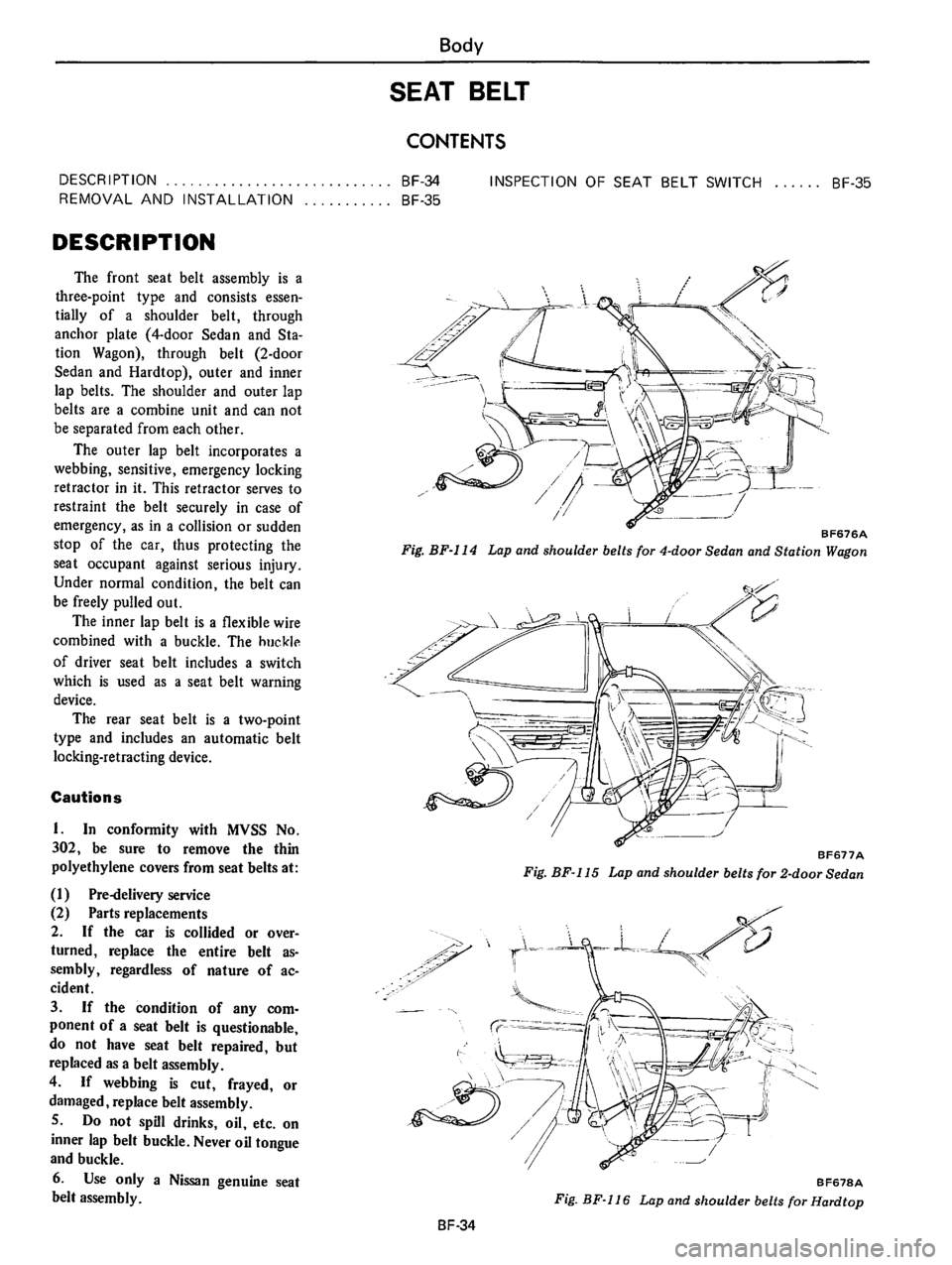 DATSUN 710 1976  Service Manual 