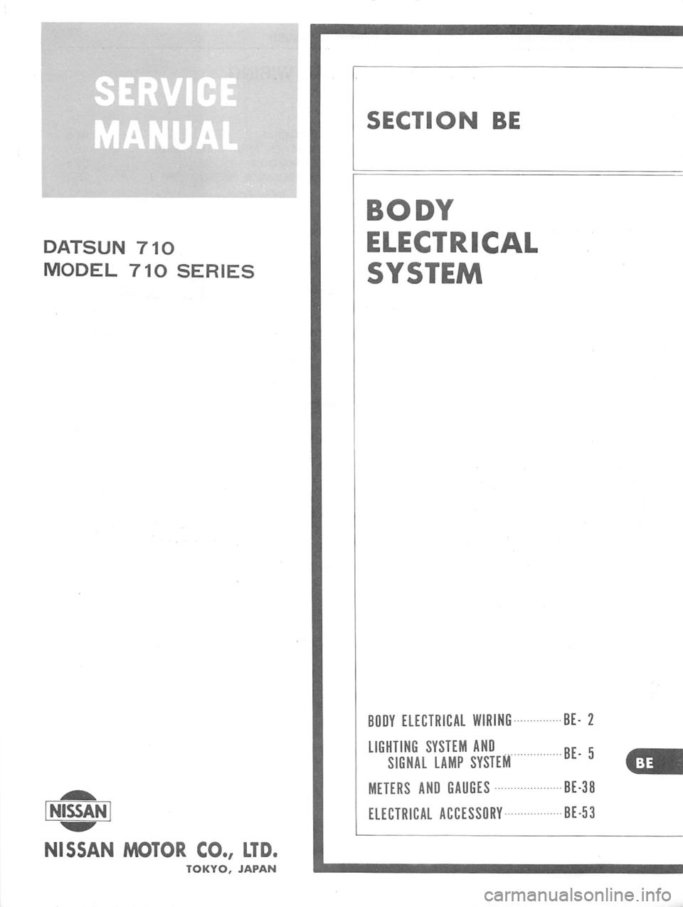 DATSUN 710 1976  Service Manual 