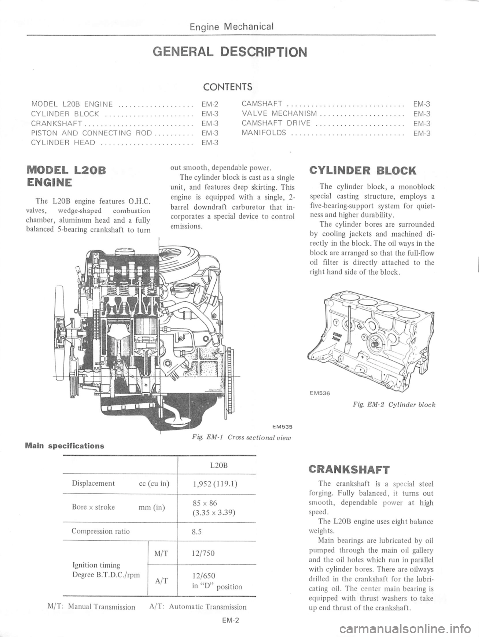 DATSUN 710 1976  Service Manual 