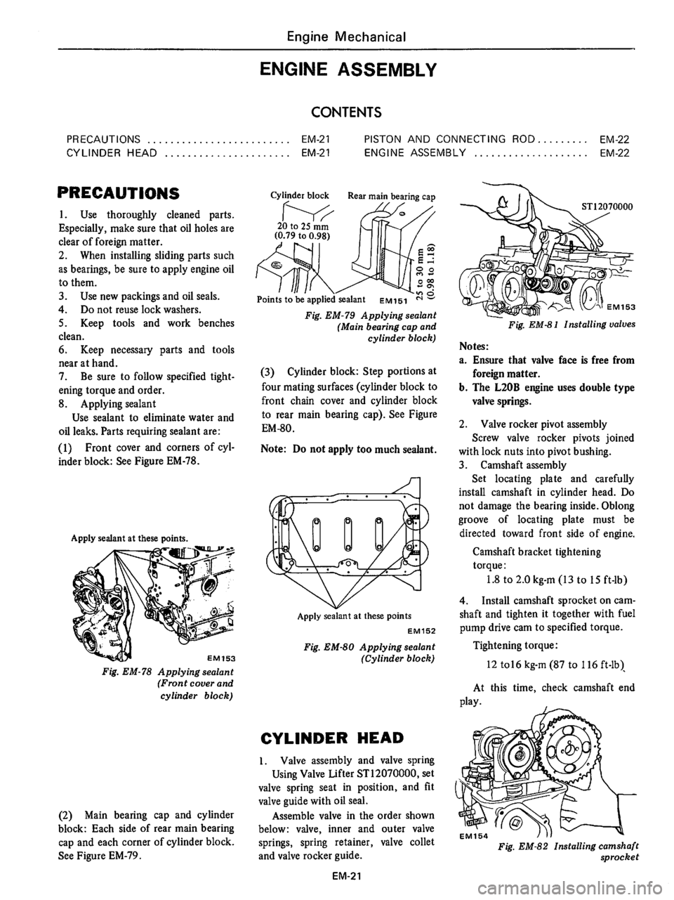 DATSUN 710 1976  Service Manual 