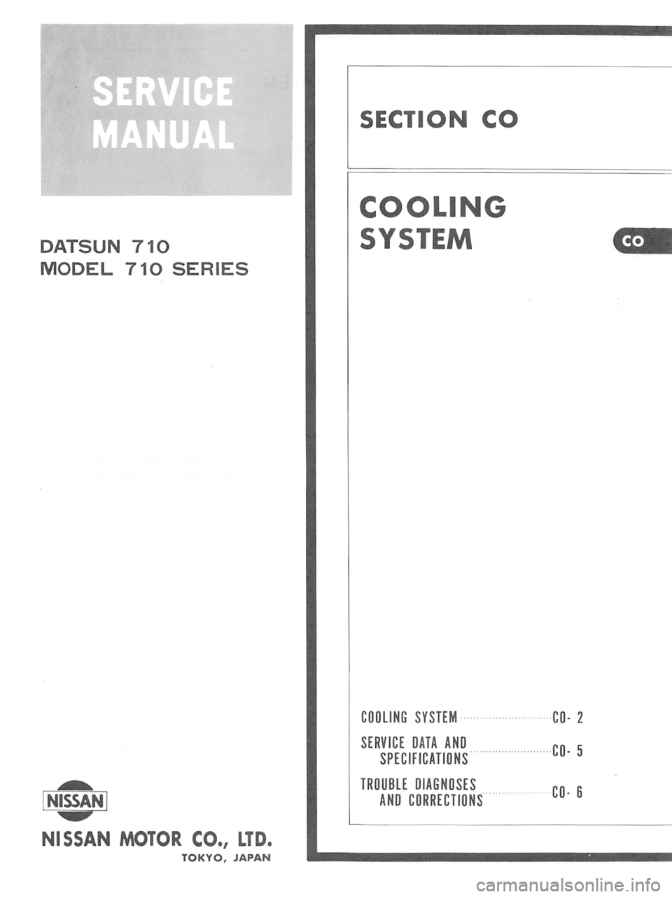 DATSUN 710 1976  Service Manual 