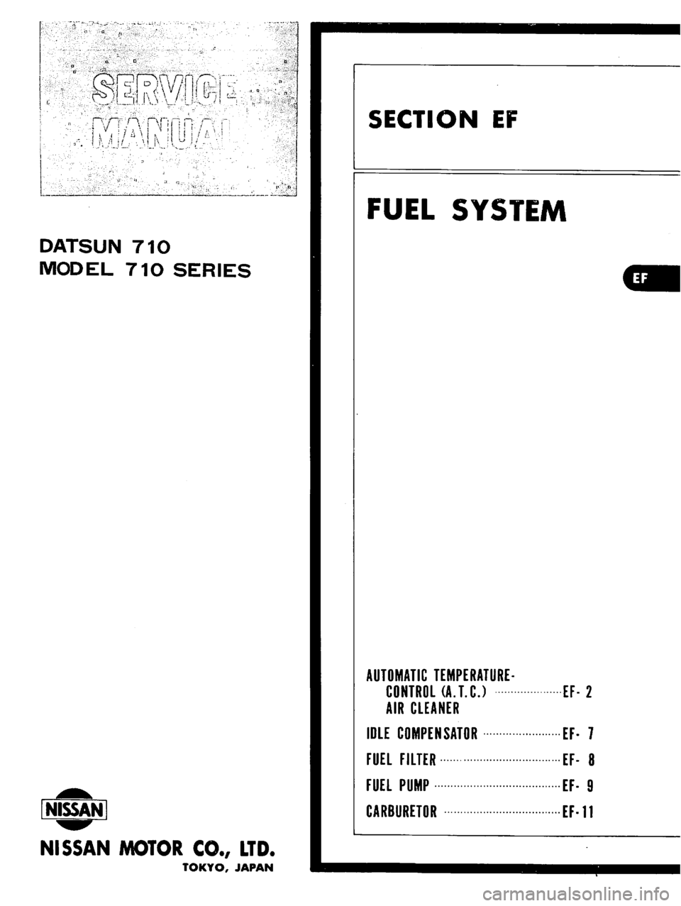 DATSUN 710 1976  Service Manual 