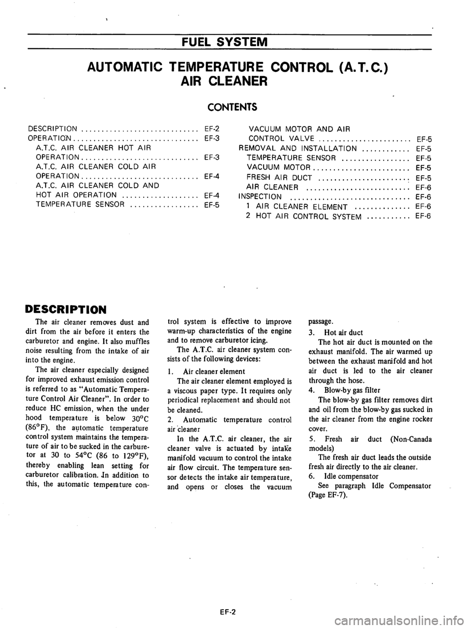 DATSUN 710 1976  Service Manual 