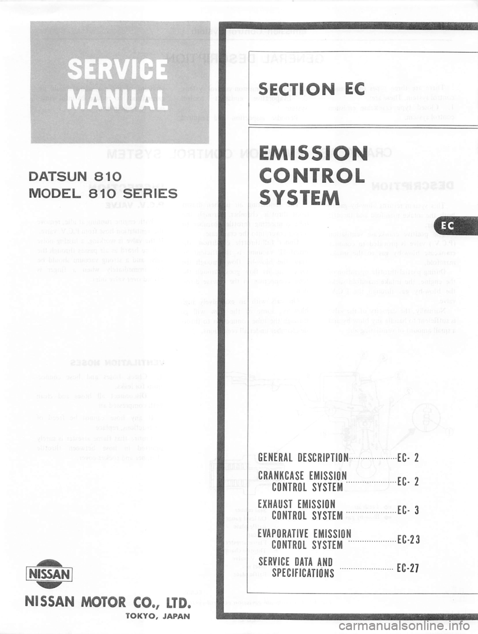 DATSUN 810 1978  Service Manual 