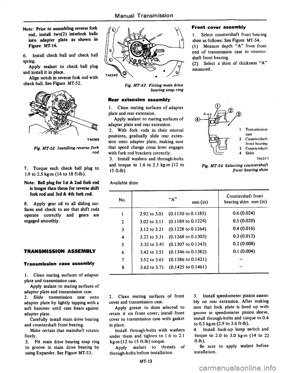 DATSUN 810 1978  Service Manual 