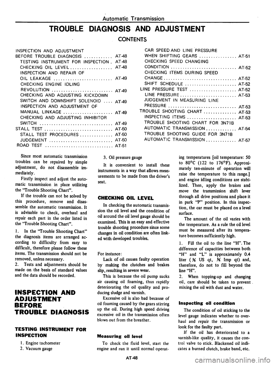 DATSUN 810 1978  Service Manual 