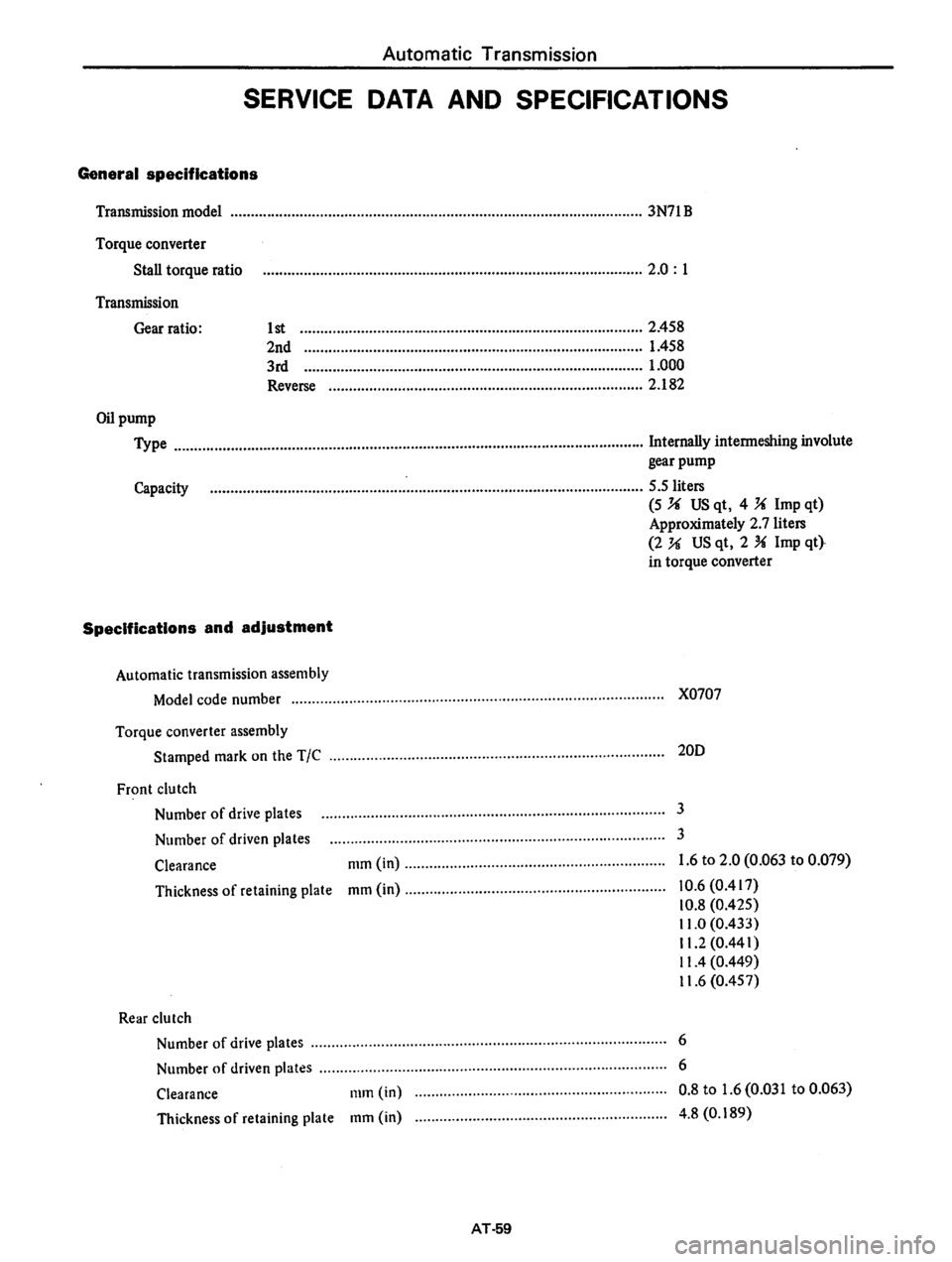 DATSUN 810 1978  Service Manual 
