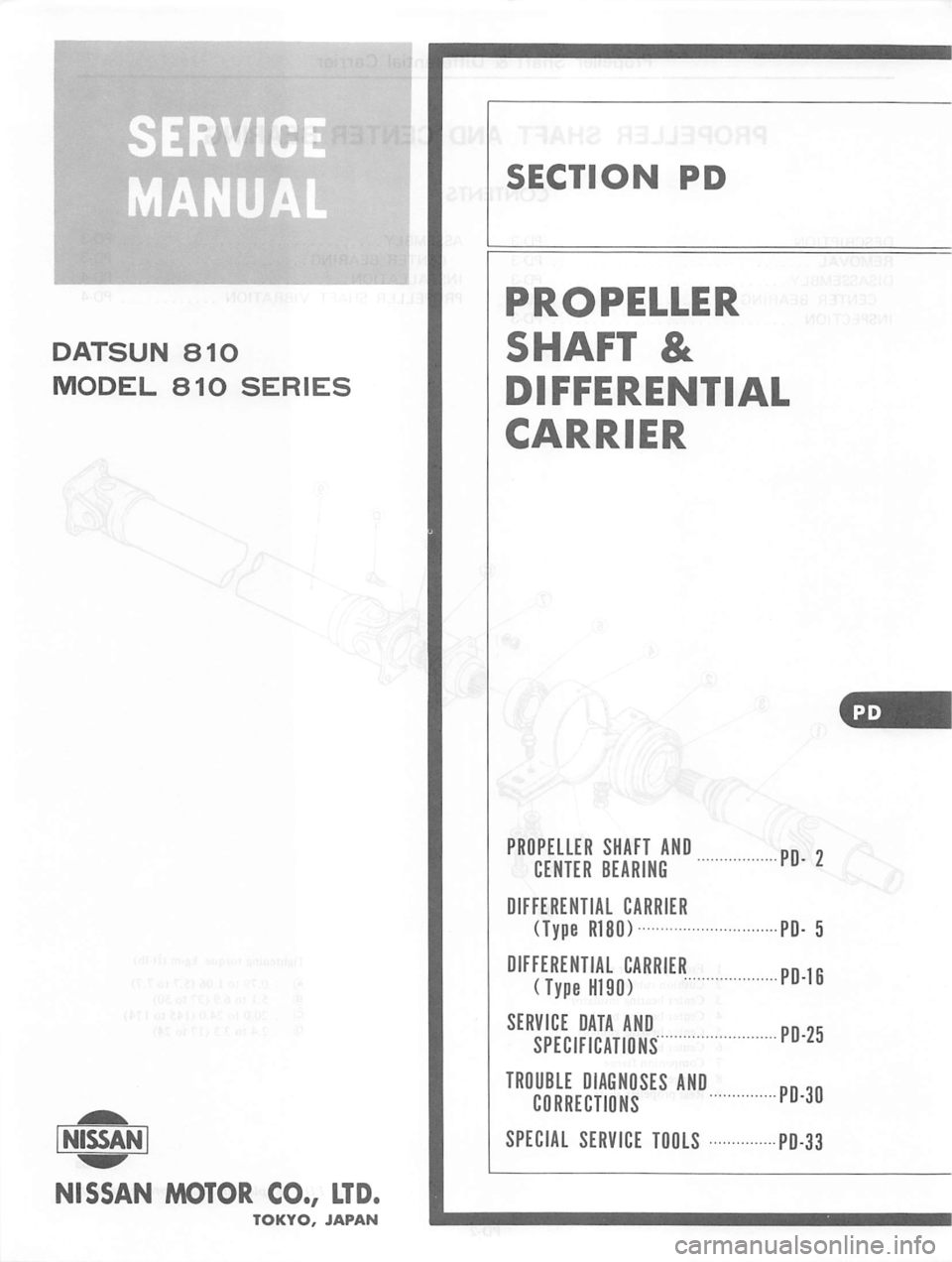 DATSUN 810 1978  Service Manual 