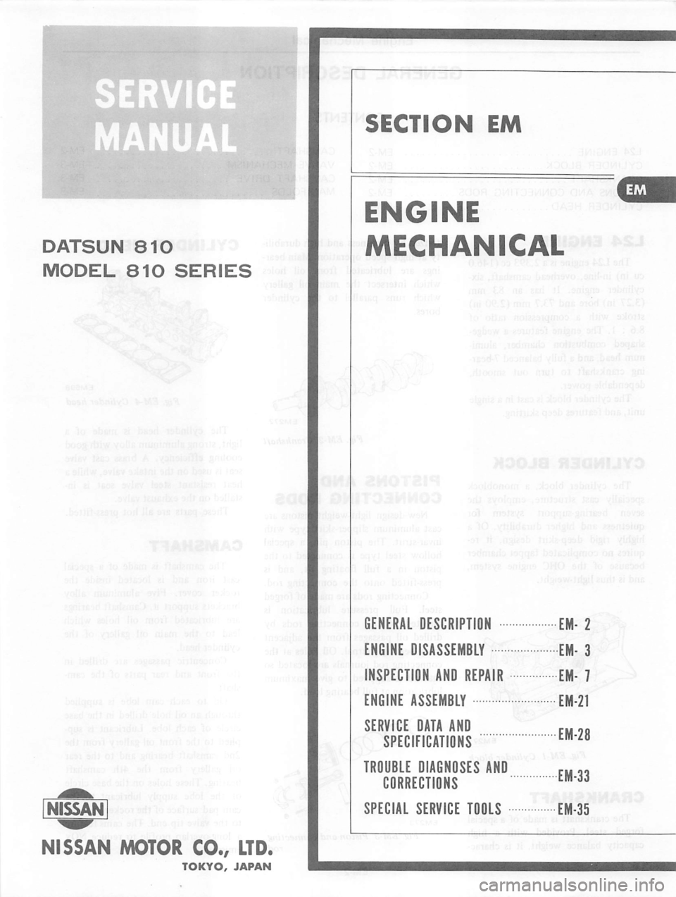 DATSUN 810 1978  Service Manual 