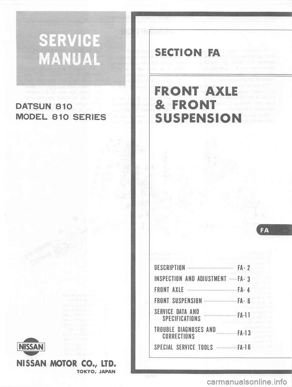 DATSUN 810 1978  Service Manual 