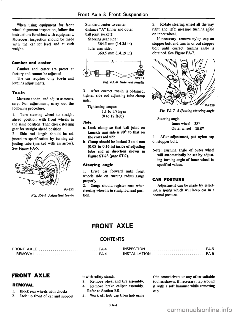DATSUN 810 1978  Service Manual 