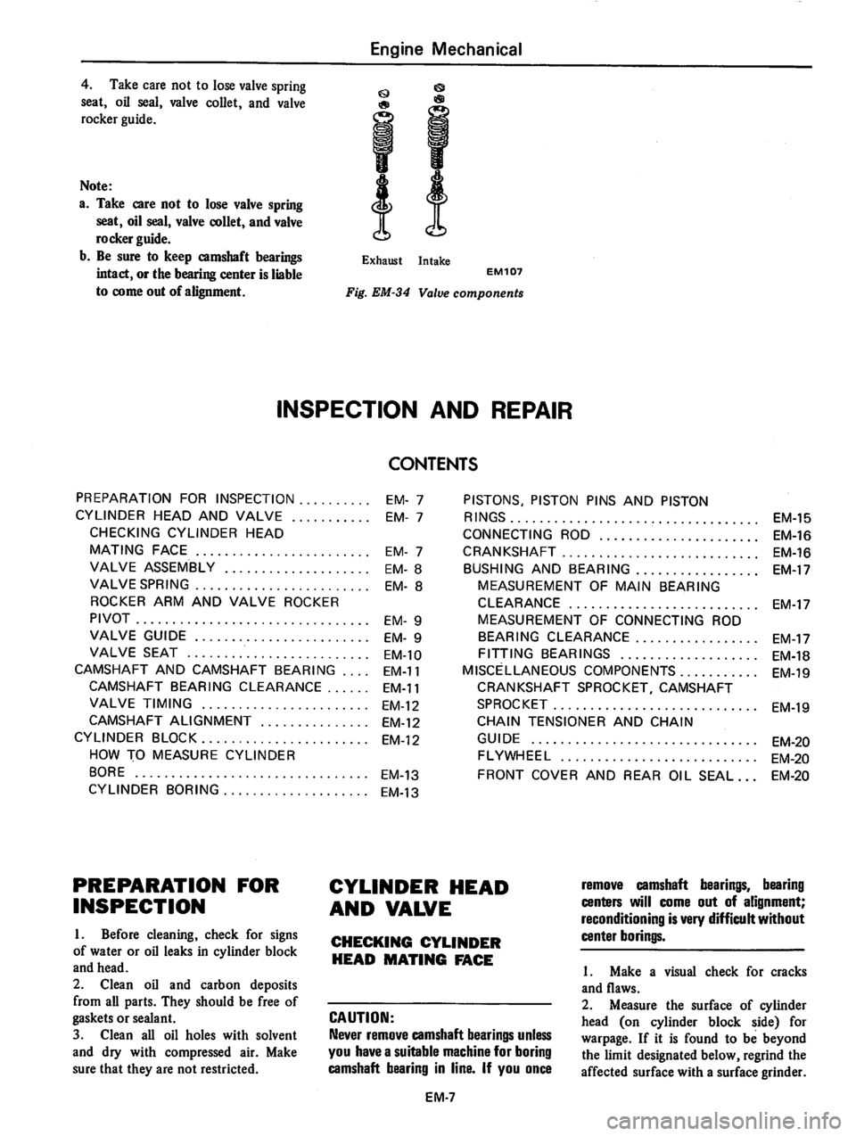 DATSUN 810 1978  Service Manual 