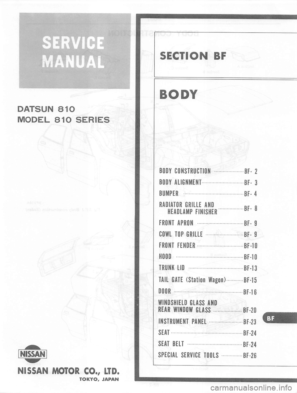 DATSUN 810 1978  Service Manual 