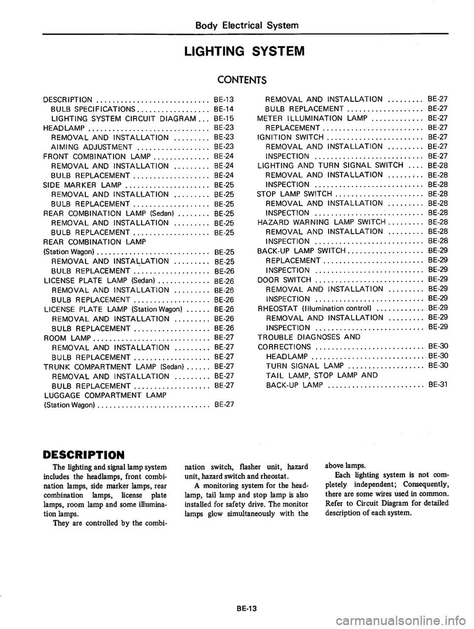 DATSUN 810 1978  Service Manual 