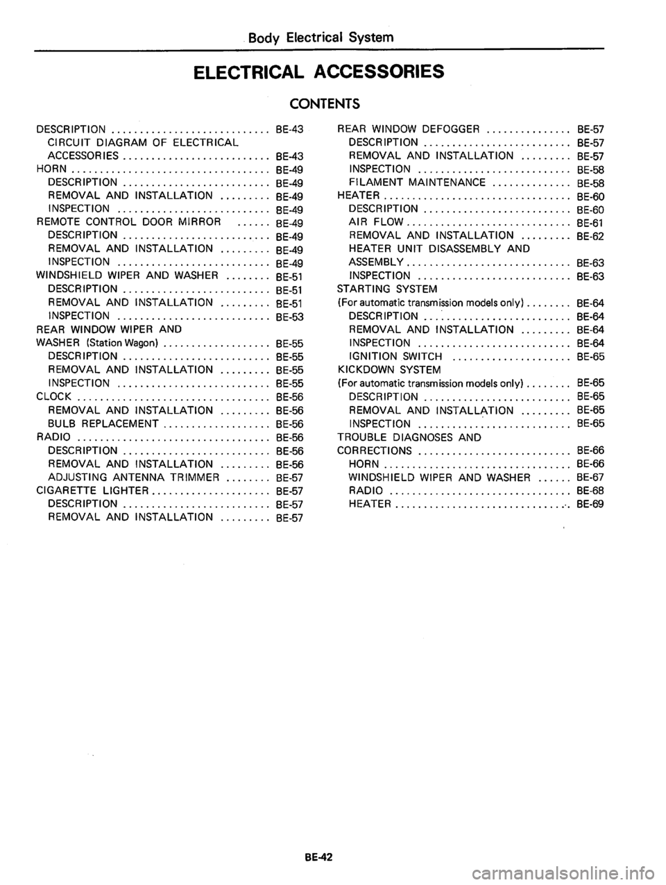 DATSUN 810 1978  Service Manual 