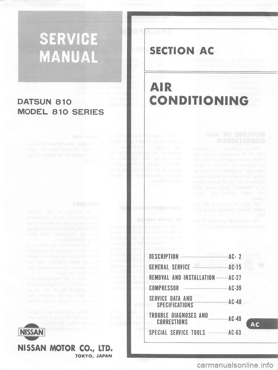 DATSUN 810 1978  Service Manual 