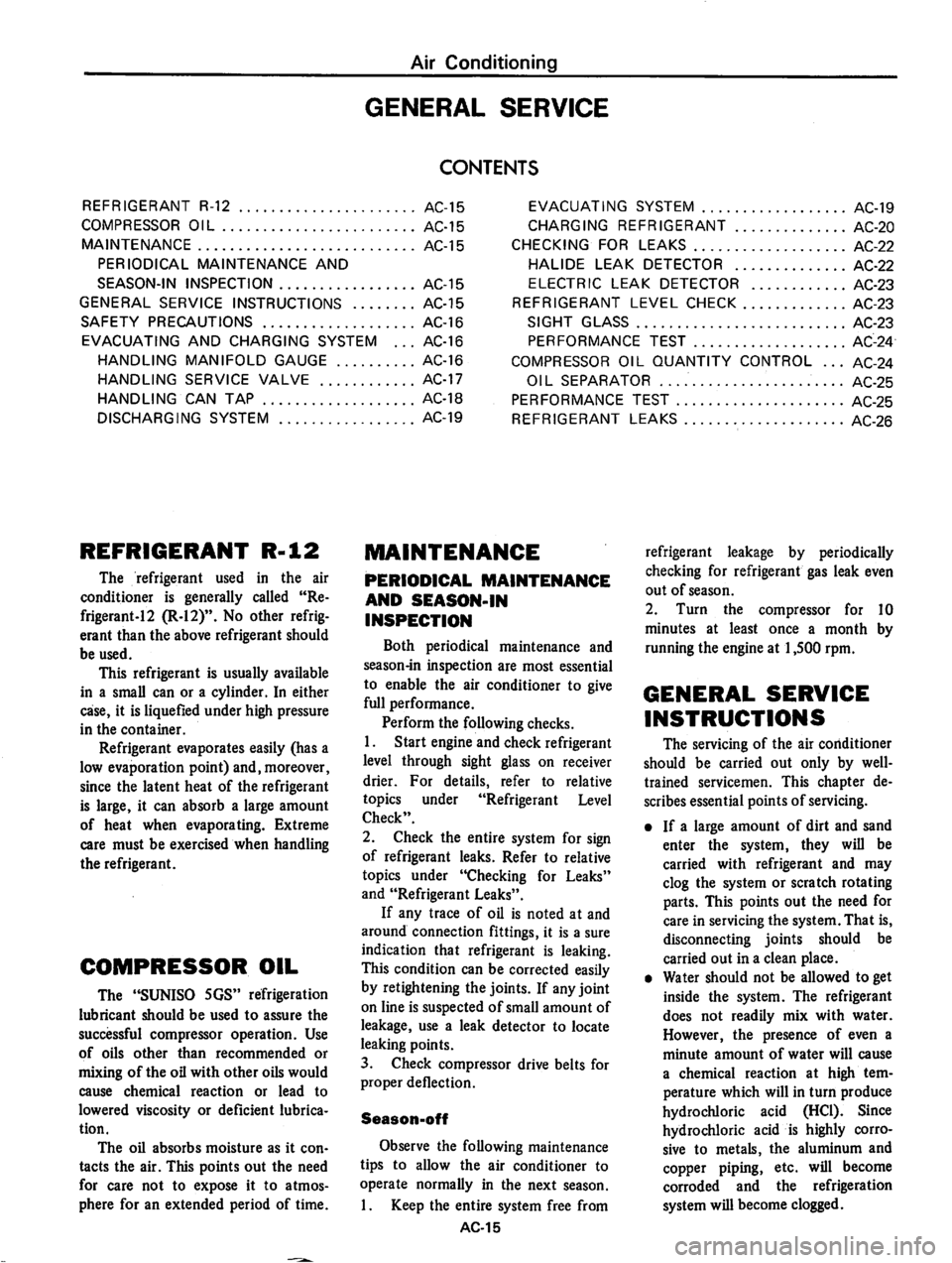 DATSUN 810 1978  Service Manual 