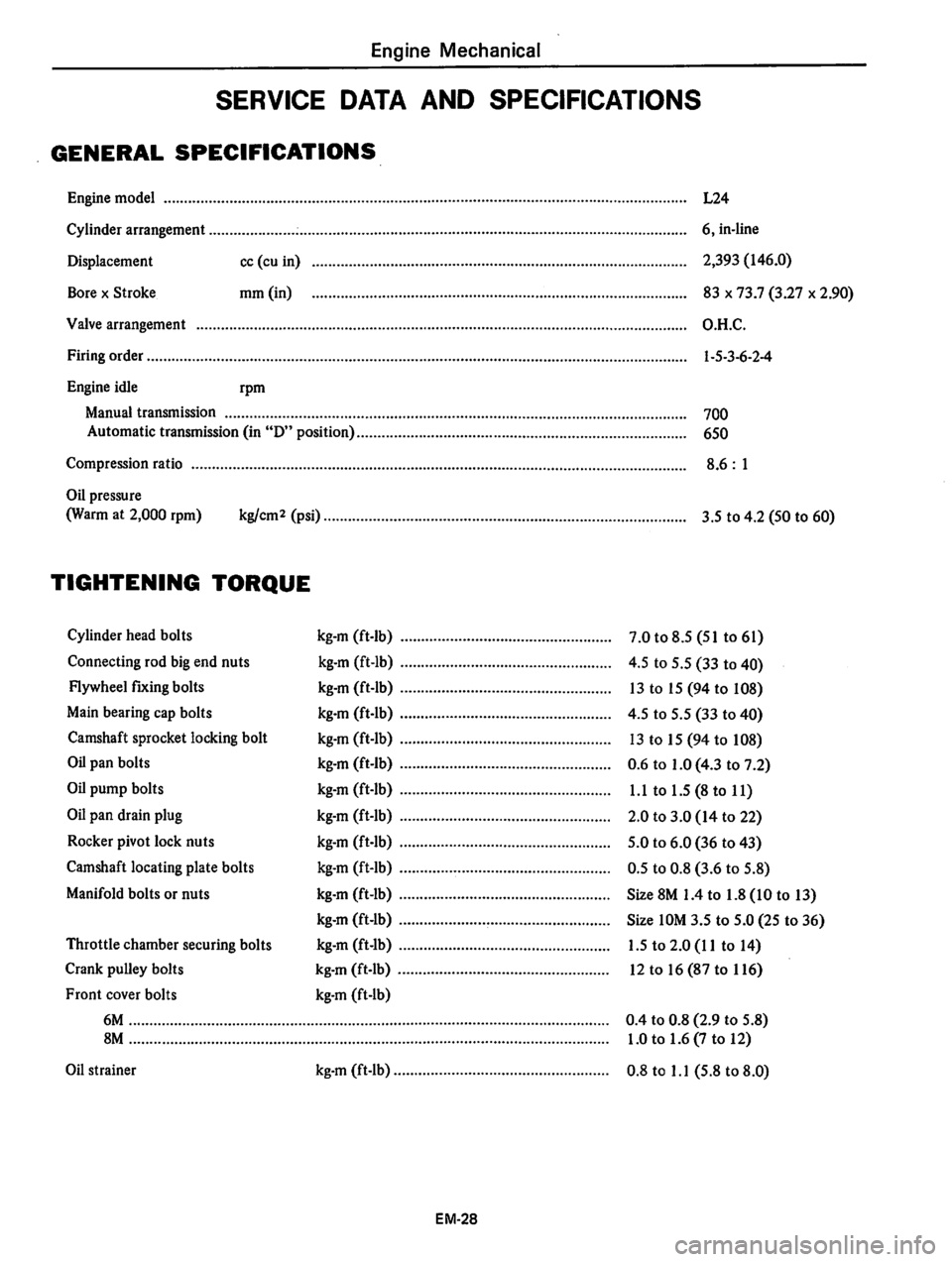 DATSUN 810 1978  Service Manual 