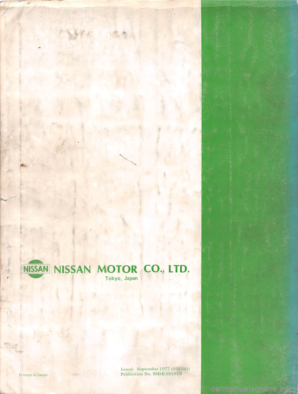 DATSUN 810 1978  Service Manual 