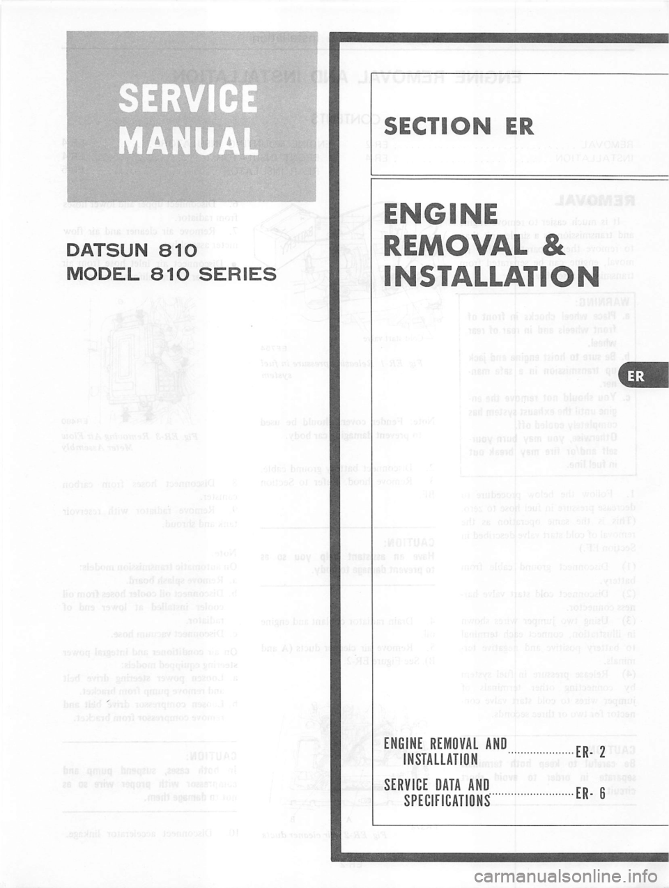 DATSUN 810 1979  Service Manual 