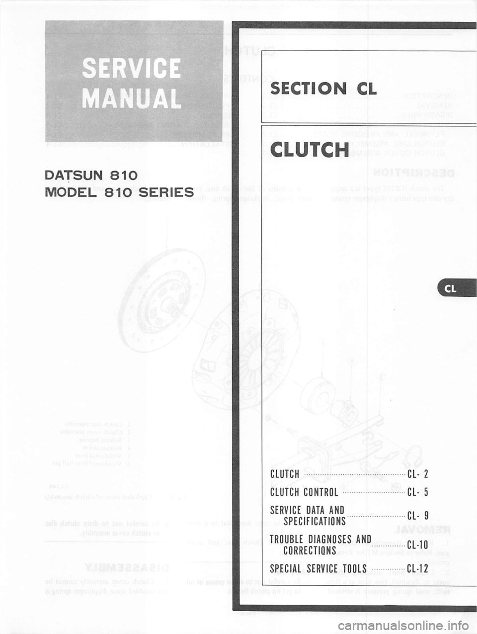 DATSUN 810 1979  Service Manual 