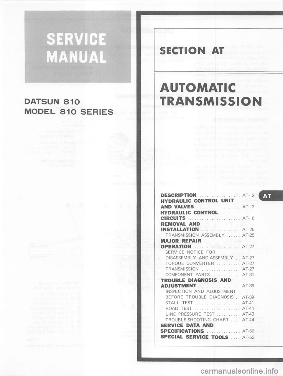 DATSUN 810 1979  Service Manual 
