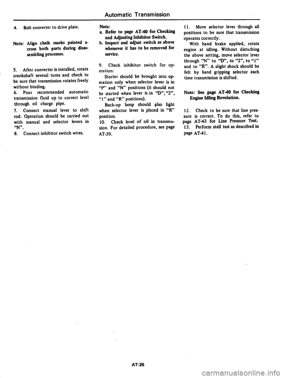 DATSUN 810 1979  Service Manual 