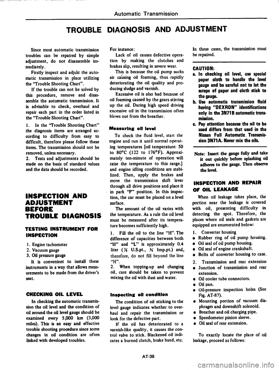 DATSUN 810 1979  Service Manual 